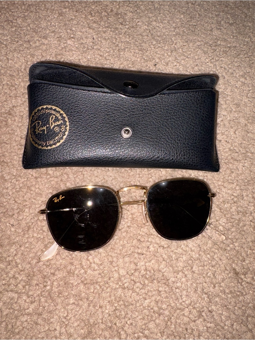 Ray Ban Sunglasses case and sunglasses